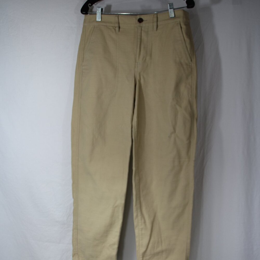 J. Crew Women's Cream Tan Cotton Camp Pants Size 6 NWT Leisure Comfort Outdoors